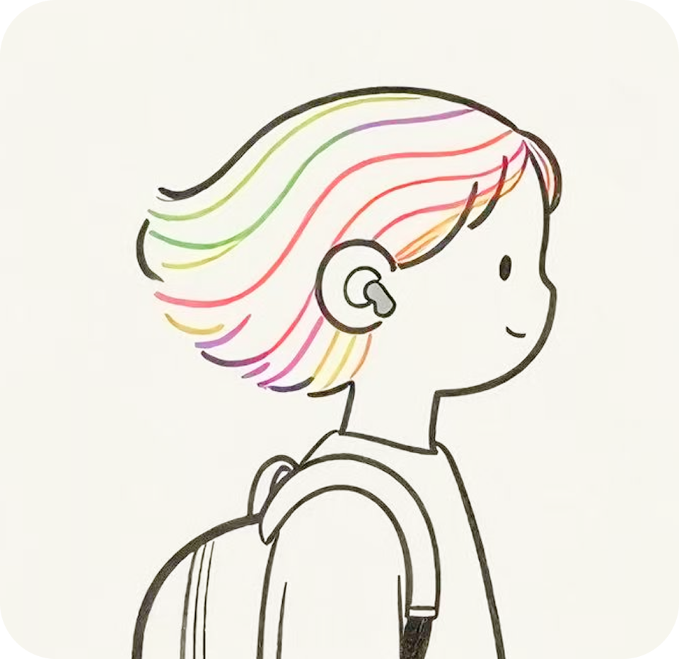 Illustrazione per deficit dell'udito