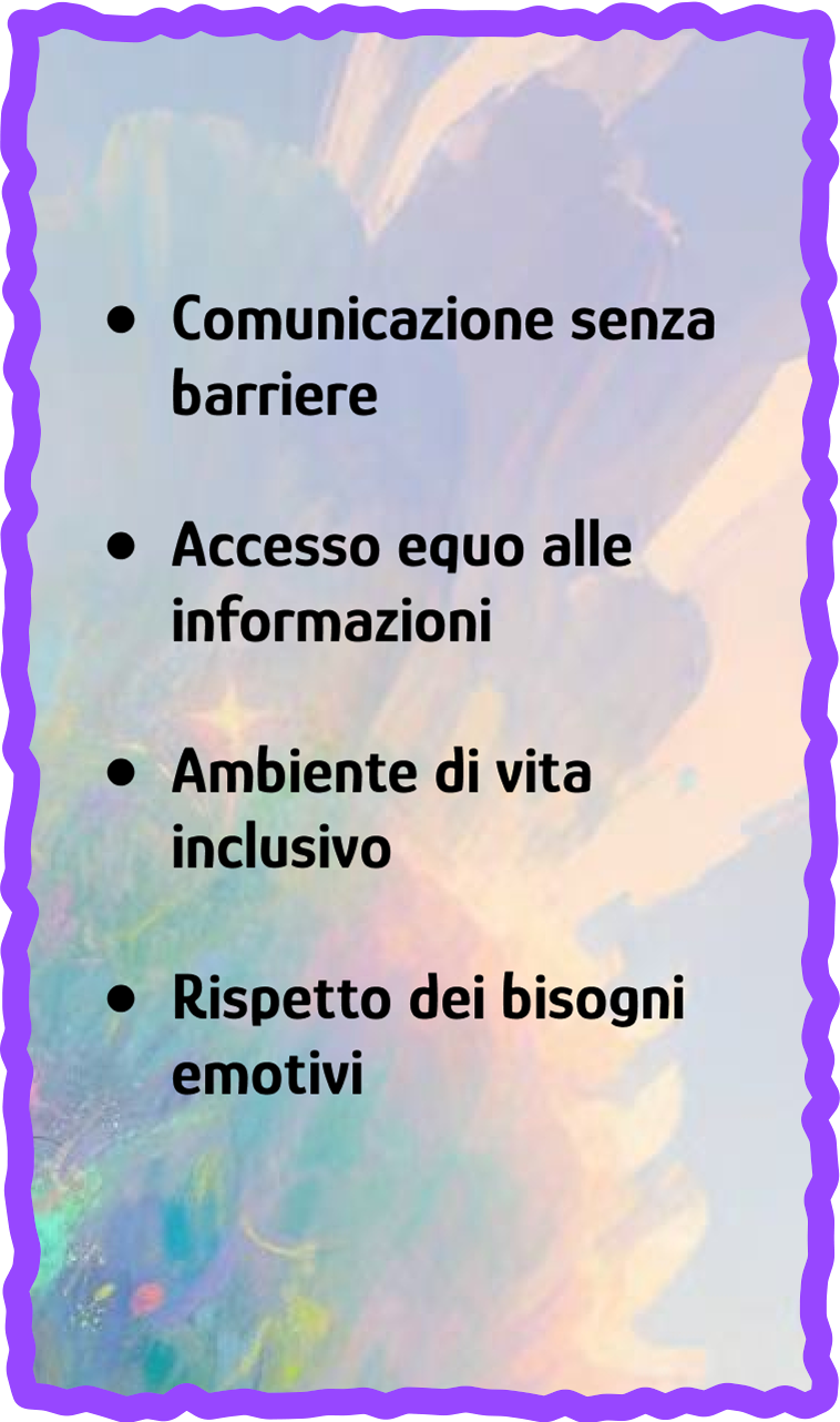 Retro della carta Di cosa hanno bisogno?